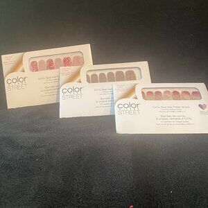 Color Street Nail Polish Strips - Set of 3